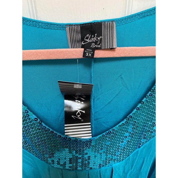 Blue Sequin Cold Shoulder Tunic - Picture 3 of 3